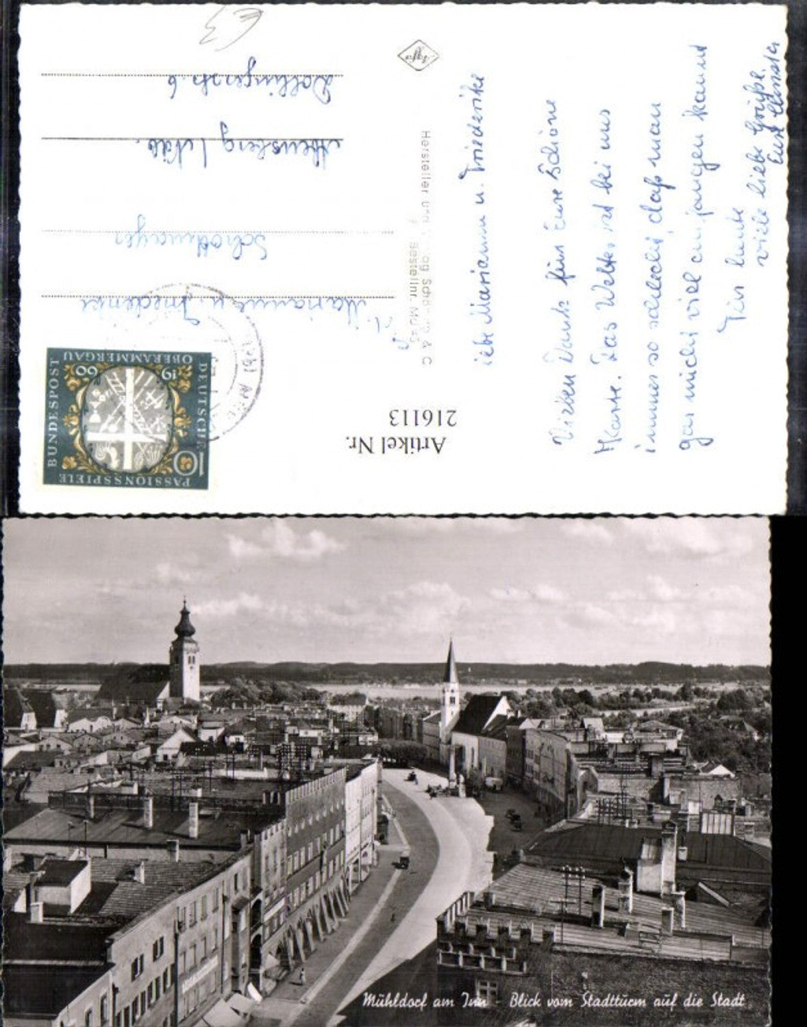 216113,Mühldorf a. Inn Blick v. Stadtturm a. d. Stadt