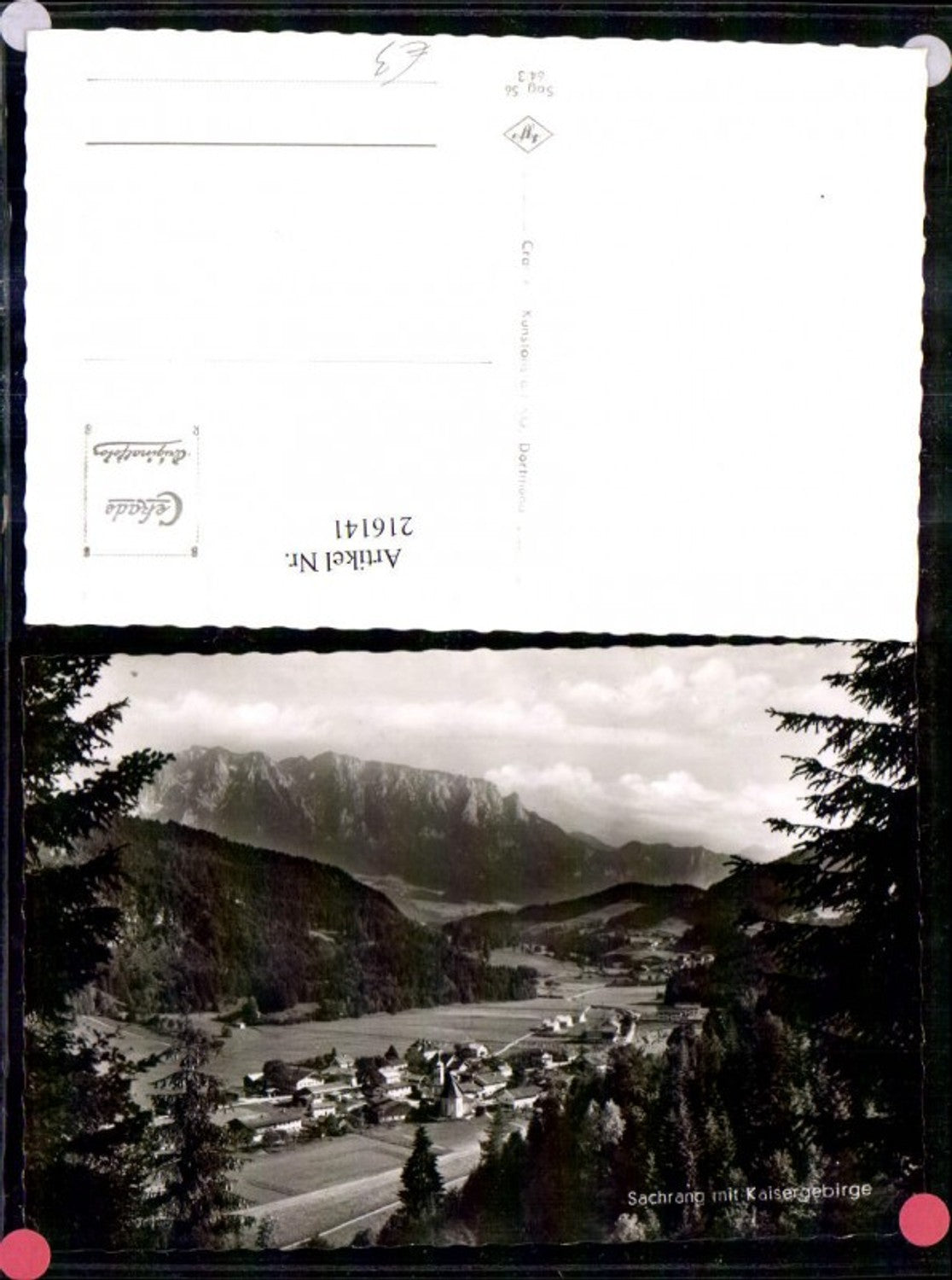 216141,Photo Ak Sachrang m. Kaisergebirge