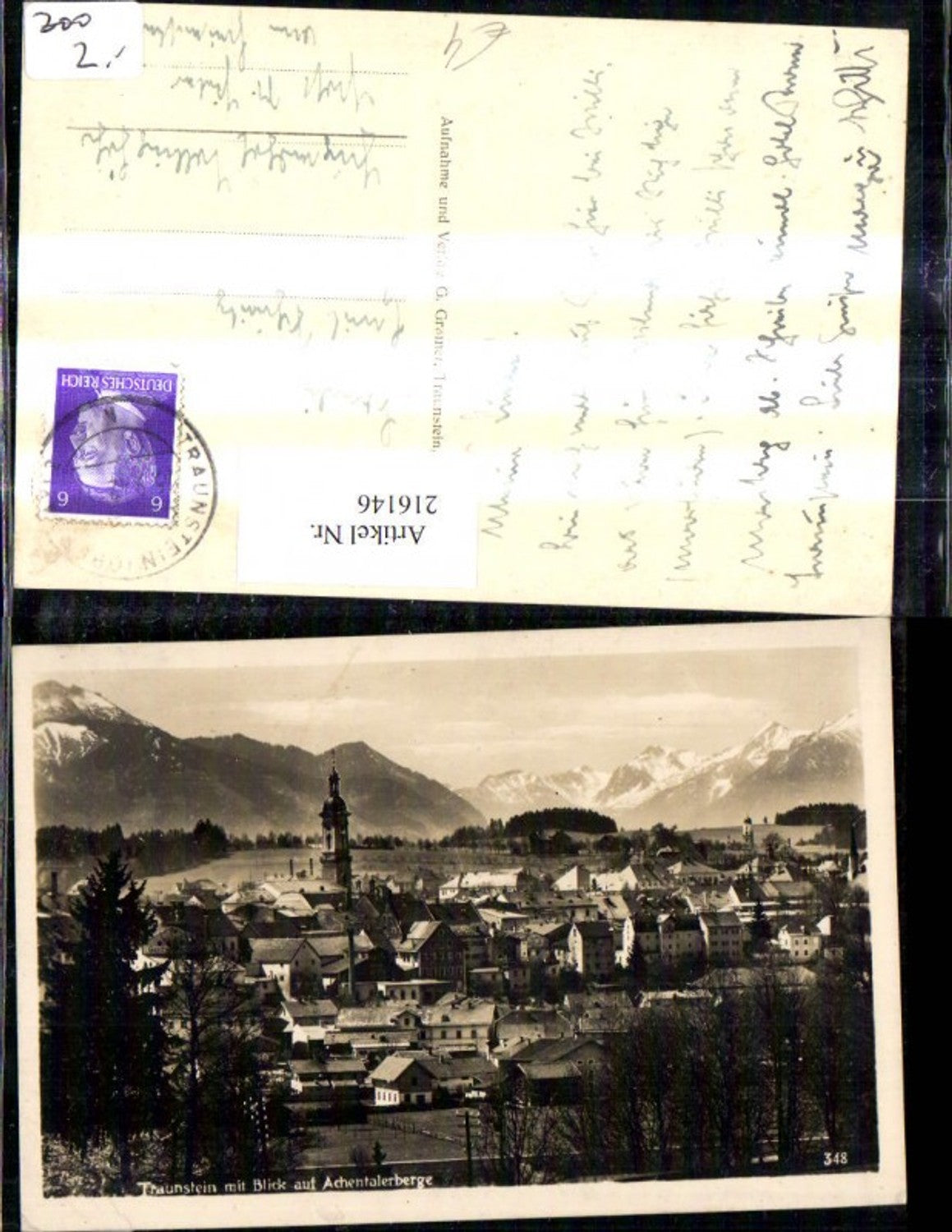 216146, Traunstein with view of the Achental mountains