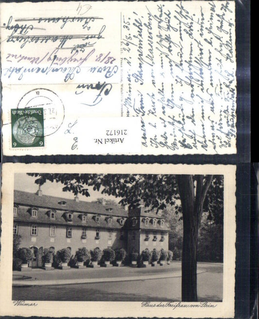 216172,Weimar Haus d. Freifrau v. Stein