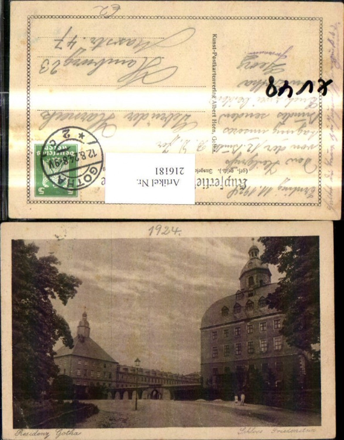 216181,Gotha Residenz Schloss Friedenstein