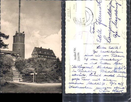 216196,Foto Ak Großer Inselsberg Thüringer Wald Inselberg
