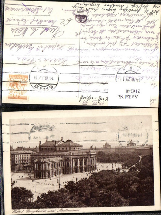 216240,Wien 1 Burgtheater u. Staatsmuseum