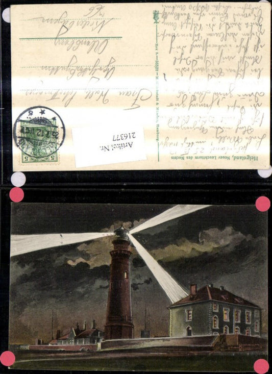 216377,Leuchtturm b. Nacht Helgoland