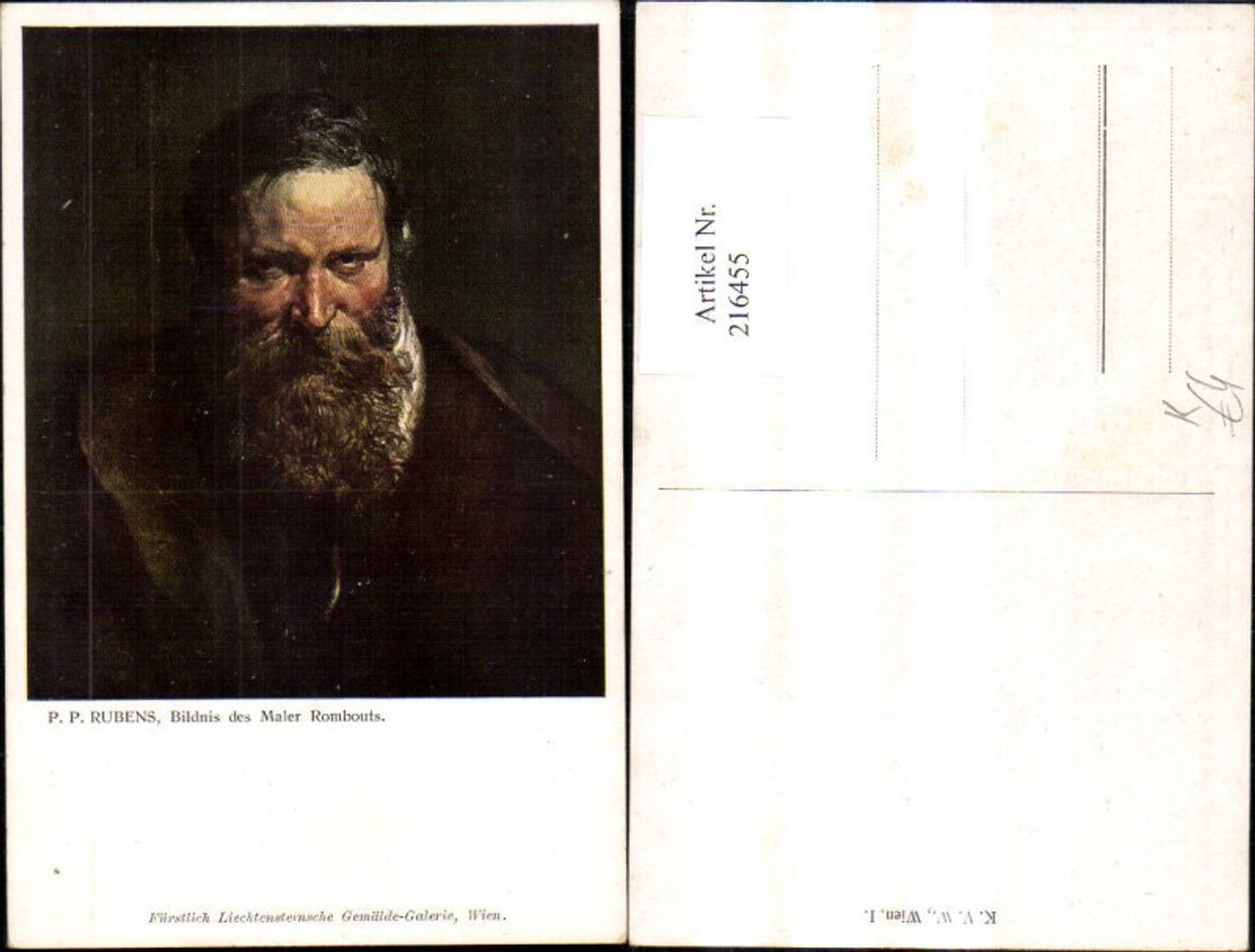 216455,Künstler Ak Peter Paul Rubens Bildnis d. Maler Rombouts