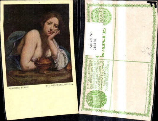 216478,Künstler Ak Francesco Furini Die Reuige Magdalena