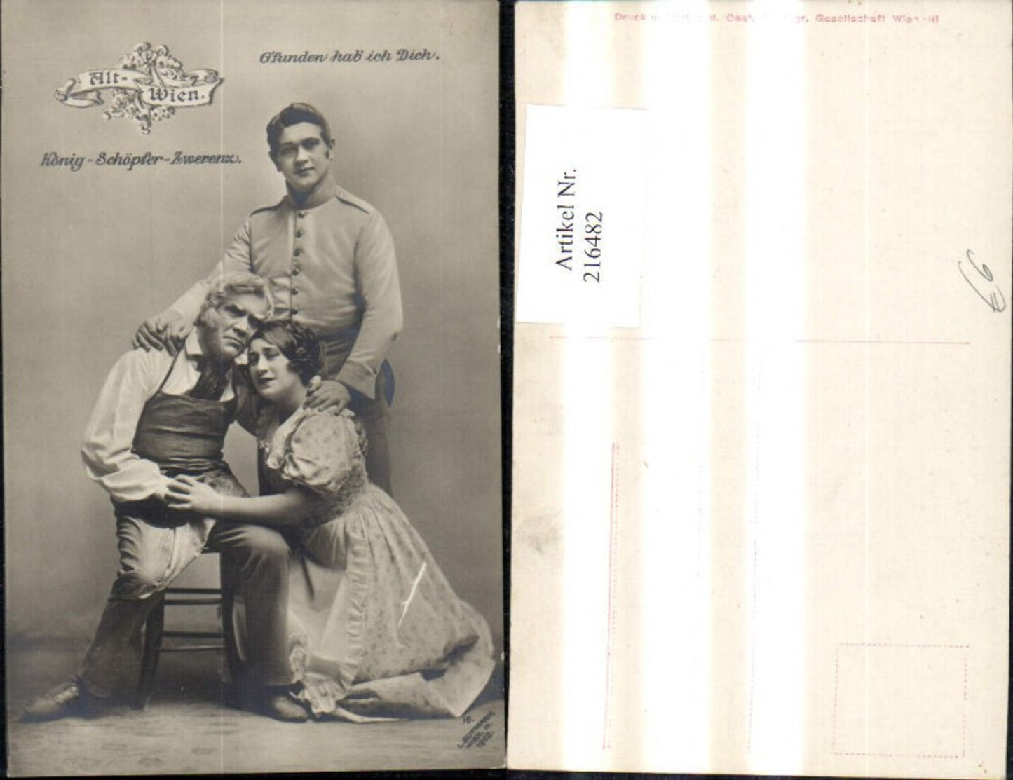 216482,Alt Wien König Schöpfer Zwerenz Gfunden hab ich dich Schauspieler