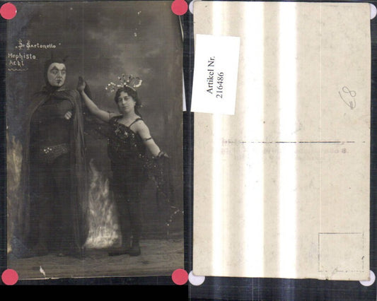 216486,Foto Ak De Sartonello Mephisto Ackt Schauspieler Theater