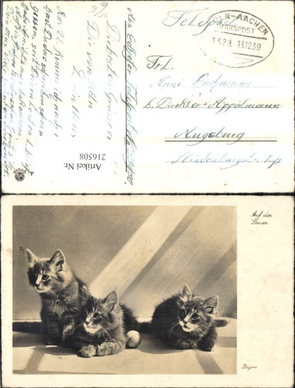 Alte Ansichtskarte – Old Postcard