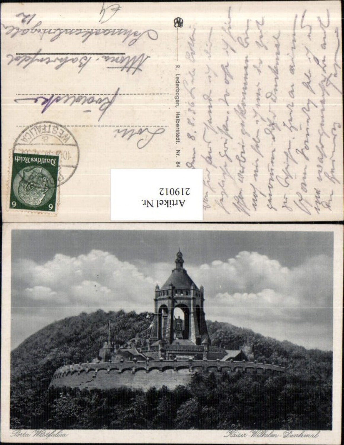 219012,Porta Westfalica Kaiser-Wilhelm-Denkmal