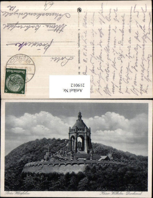 219012,Porta Westfalica Kaiser-Wilhelm-Denkmal