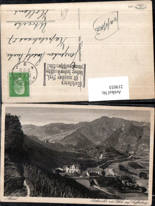 219033,Ahrtal Lochmühle m. Blick auf Saffenburg