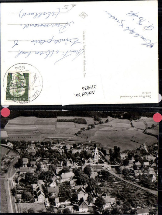 219036,Saalhausen im Sauerland Totale Fliegeraufnahme