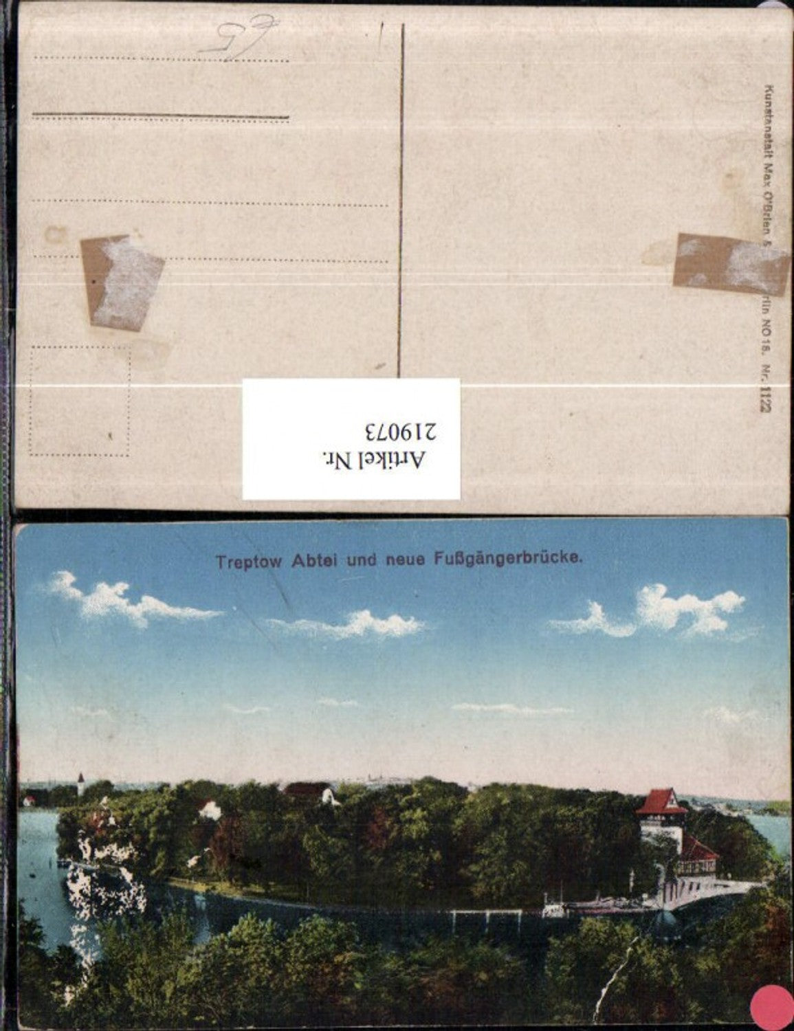 219073,Treptow Abtei u. Neue Fußgängerbrücke Brücke