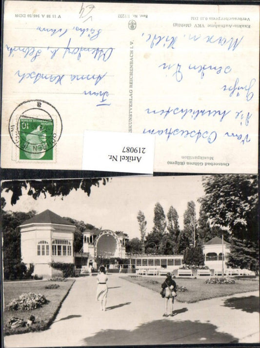 219087,Ostseebad Göhren Rügen Musikpavillon pub VEB Volkskunstverlag 1/1233