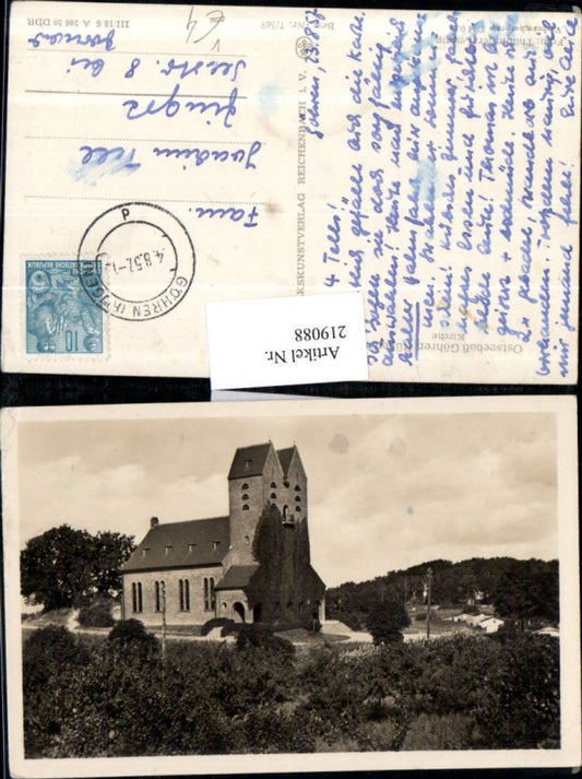 219088,Ostseebad Görhen Rügen Kirche pub VEB Volkskunstverlag 1/569