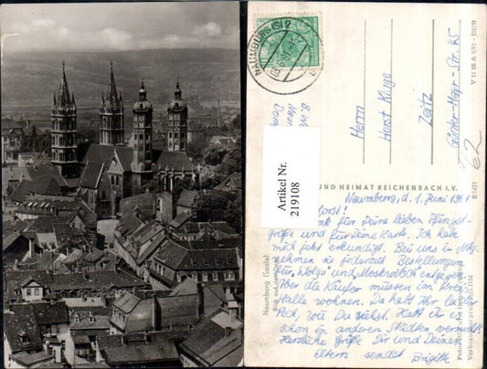 219108,Naumburg a. d. Saale Blick auf d. Dom Teilansicht pub VEB Bild u. Heimat 8/1421