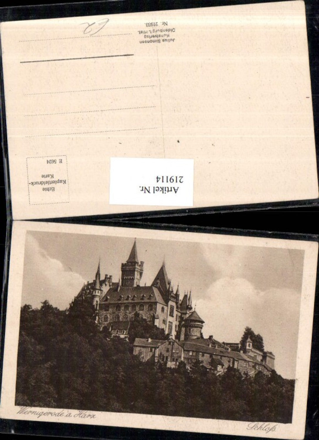 219114,Wernigerode a. Harz Schloss