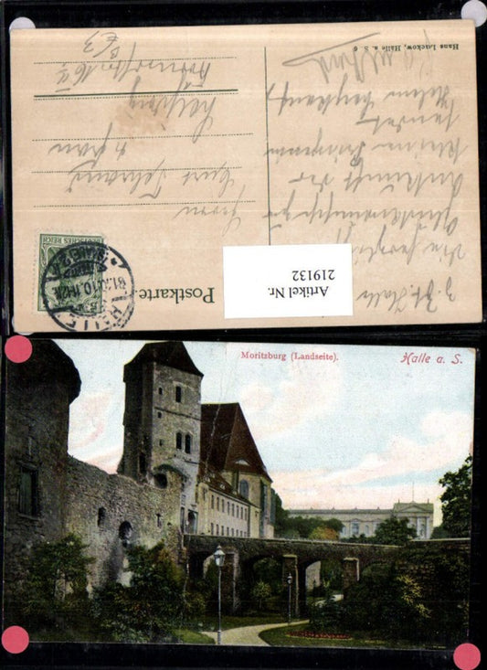 219132,Halle a. d. Saale Moritzburg Burg Landseite