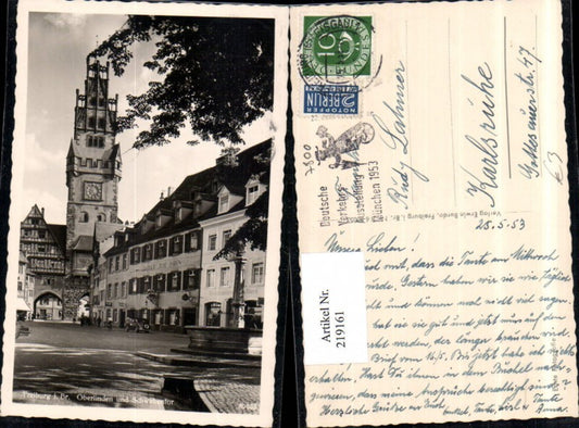 219161, Freiburg im Breisgau Oberlinden and Schwabentor Gate Fountain Gasthof Zum Bären
