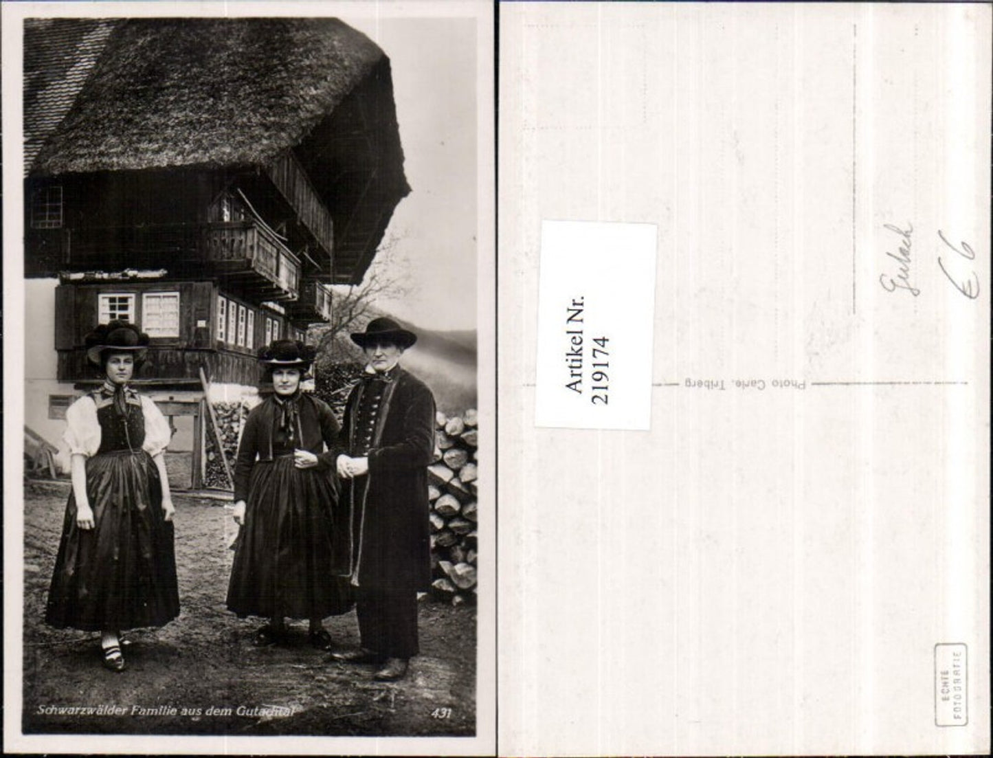 219174,Gutach Schwarzwälder Familie aus dem Gutachtal