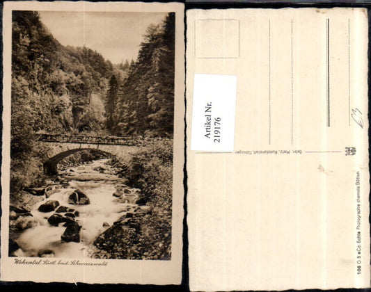 219176, Wehratal, Southern Baden-Württemberg, Black Forest, Bridge Section