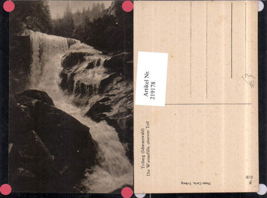 219178, Triberg in the Black Forest The waterfalls, uppermost part