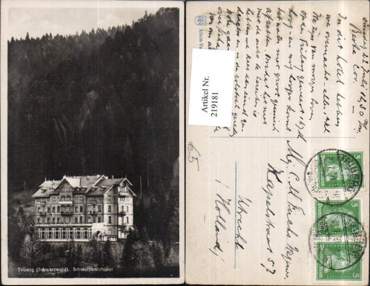 219181, Triberg in the Black Forest, Black Forest Hotel