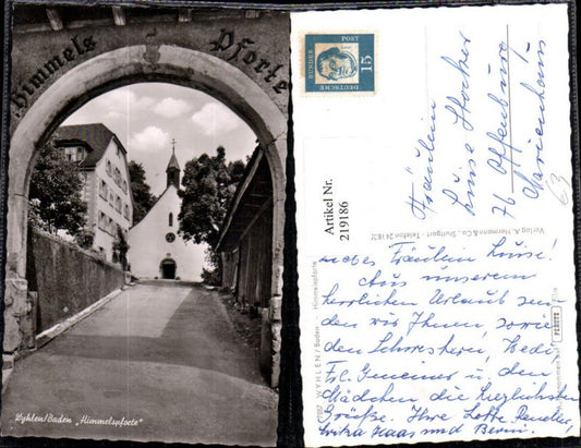 219186, Wyhlen Baden Himmelspforte Gate Church