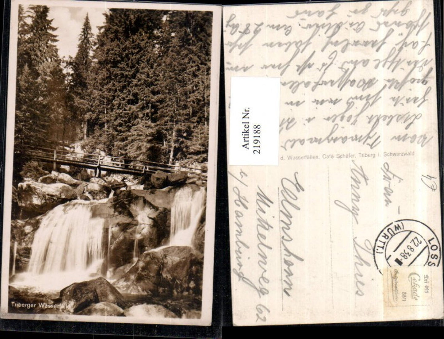 219188, Triberg in the Black Forest, Waterfall Bridge