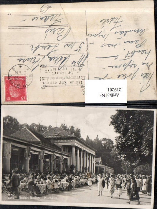 219201, Baden-Baden Kurhaus Terrace
