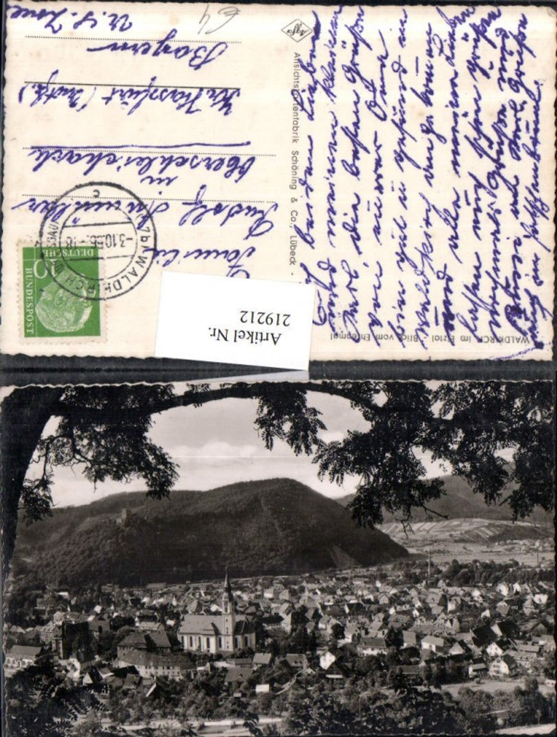 219212,Waldkirch im Elztal Totale Blick vom Ehrenmal