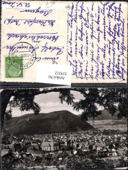 219212, Waldkirch im Elztal, panoramic view from the war memorial