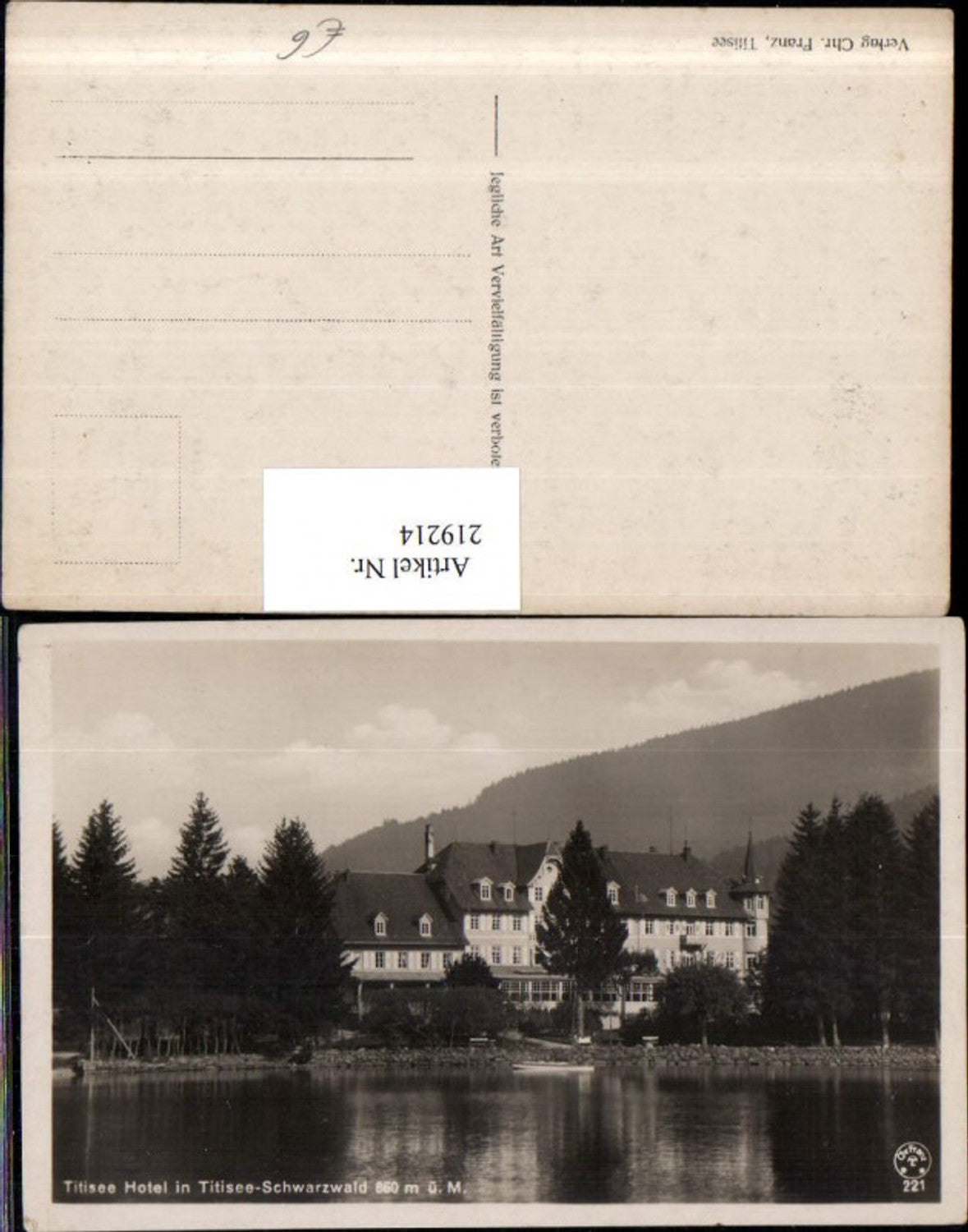 219214,Titisee Hotel in Titisee-Schwarzwald