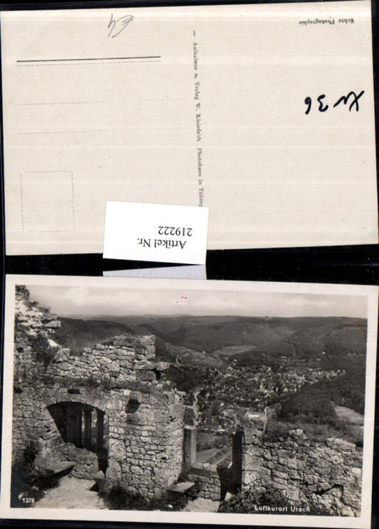 219222, Urach Totale vd Ruine