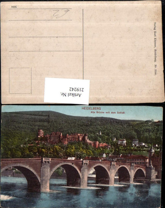 219242, Heidelberg Old Bridge with Castle