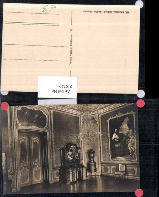 219249, Bruchsal Palace Audience Chamber Interior View