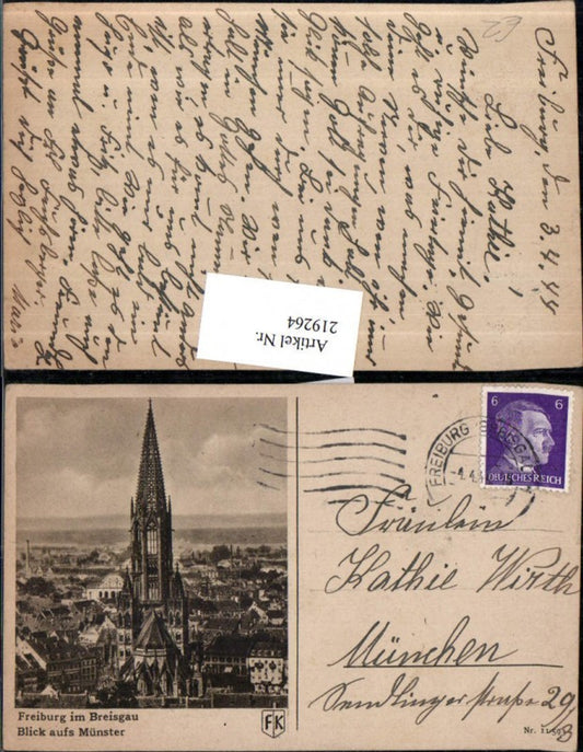 219264, Freiburg im Breisgau, view of Münster