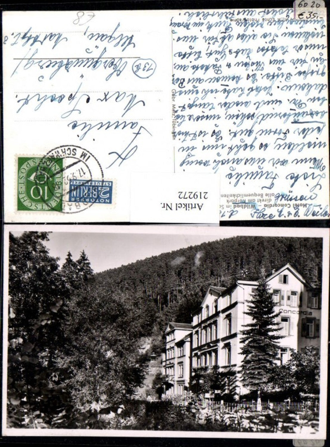 219272,Wildbad im Schwarzwald Hotel Concordia