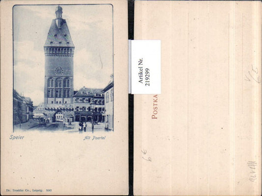 219299,Speier Speyer Alt Poertel Turm Tor pub Trenkler & Co 5242