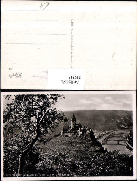 219315,Burg Cochem a. d. Mosel Blick v. d. Drei Kreuzen