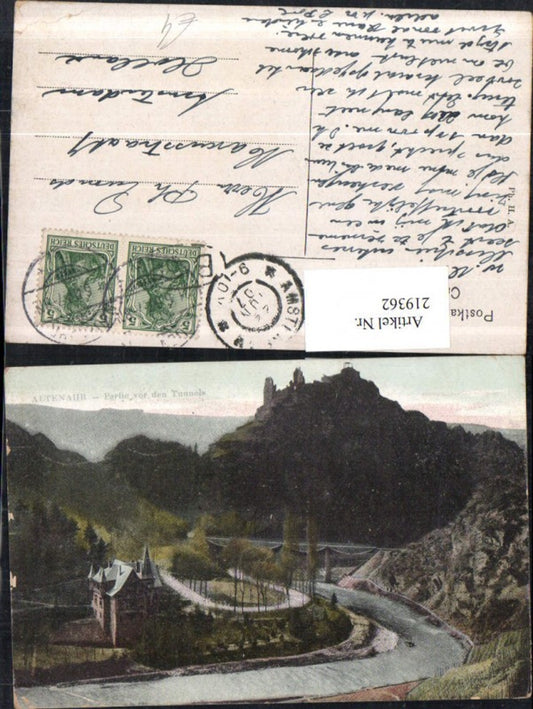 219362,Altenahr Partie v. d. Tunnels Burg Ruine