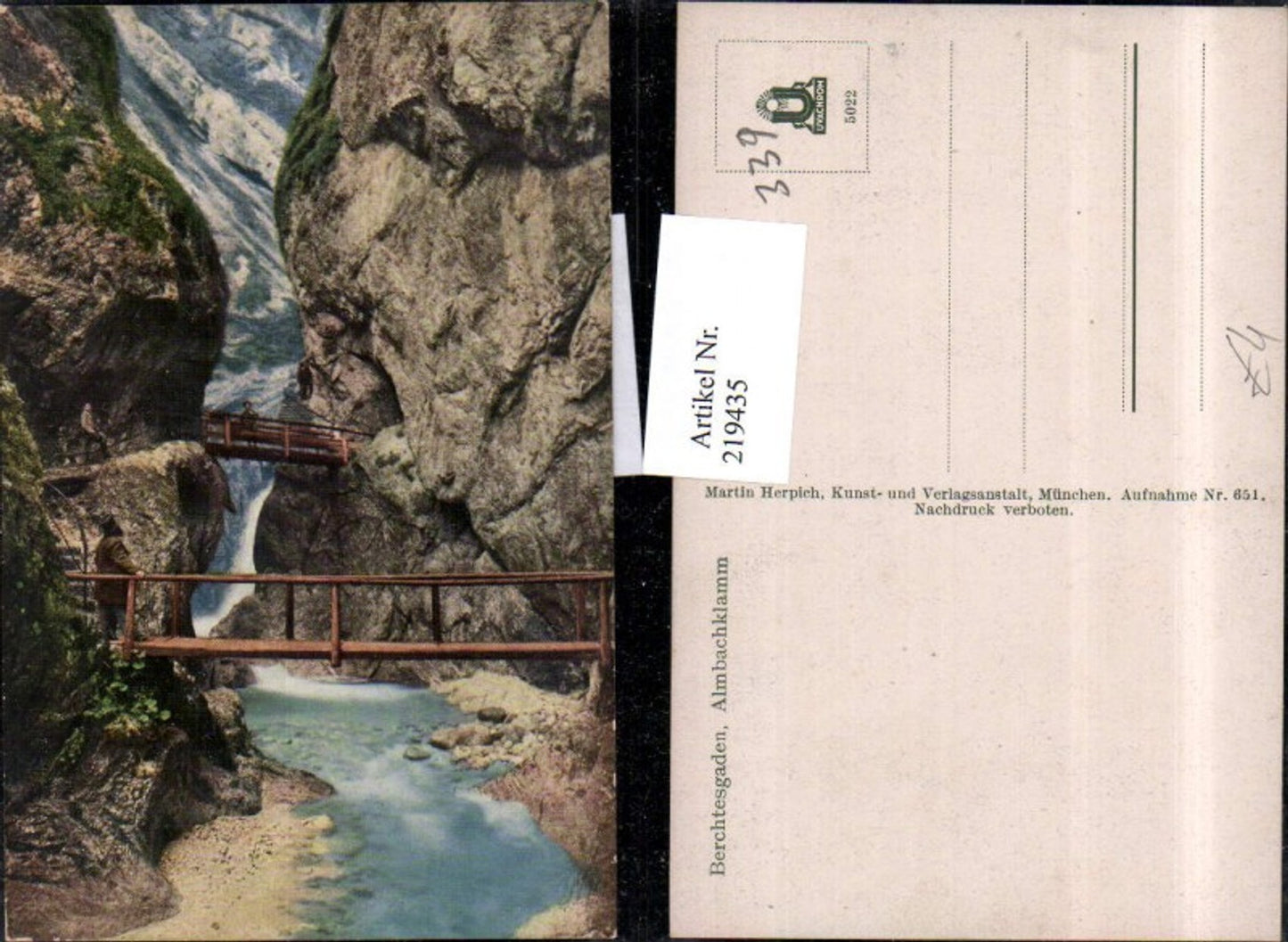 219435,Berchtesgaden Almbachklamm Klamm Partie