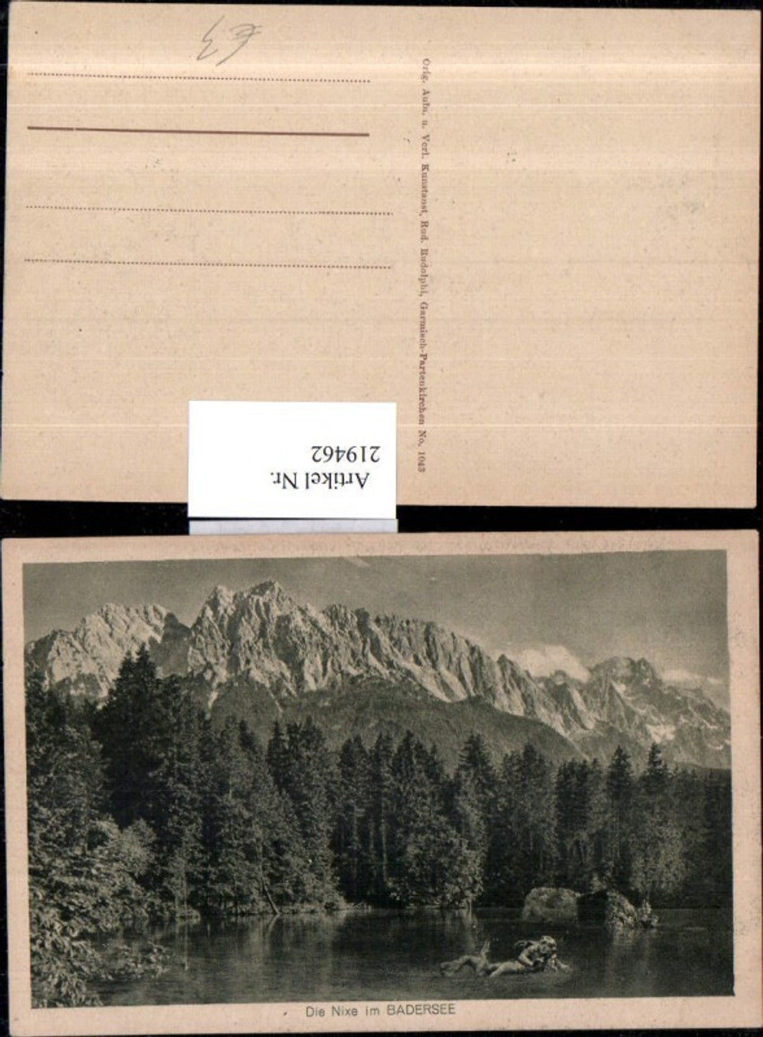 219462,Die Nixe im Badersee See b. Grainau