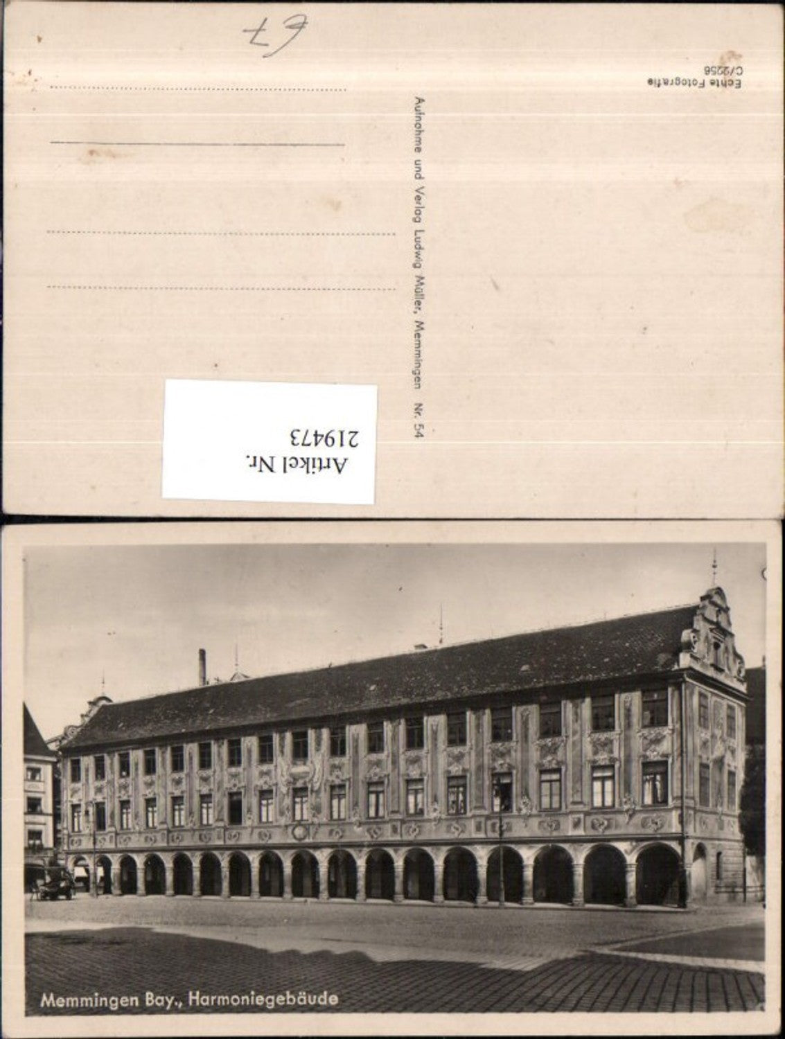 219473,Memmingen Harmoniegebäude Gebäude