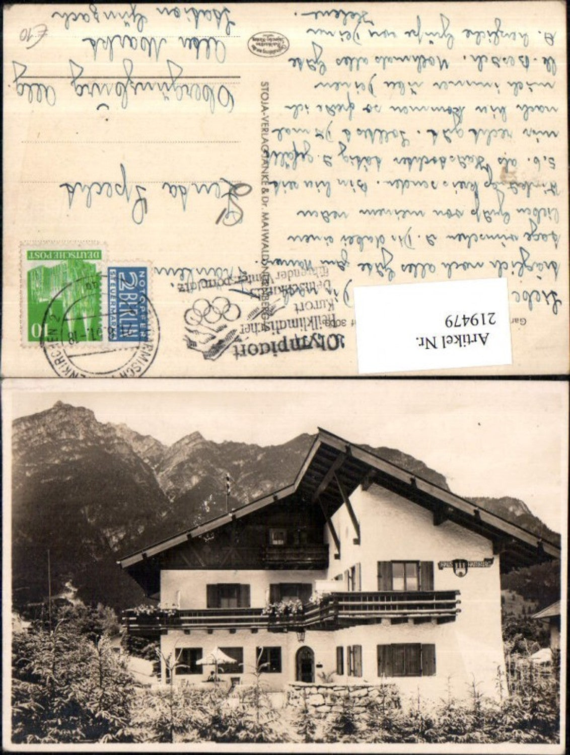 219479,Garmisch Haus Hamburg Hausansicht