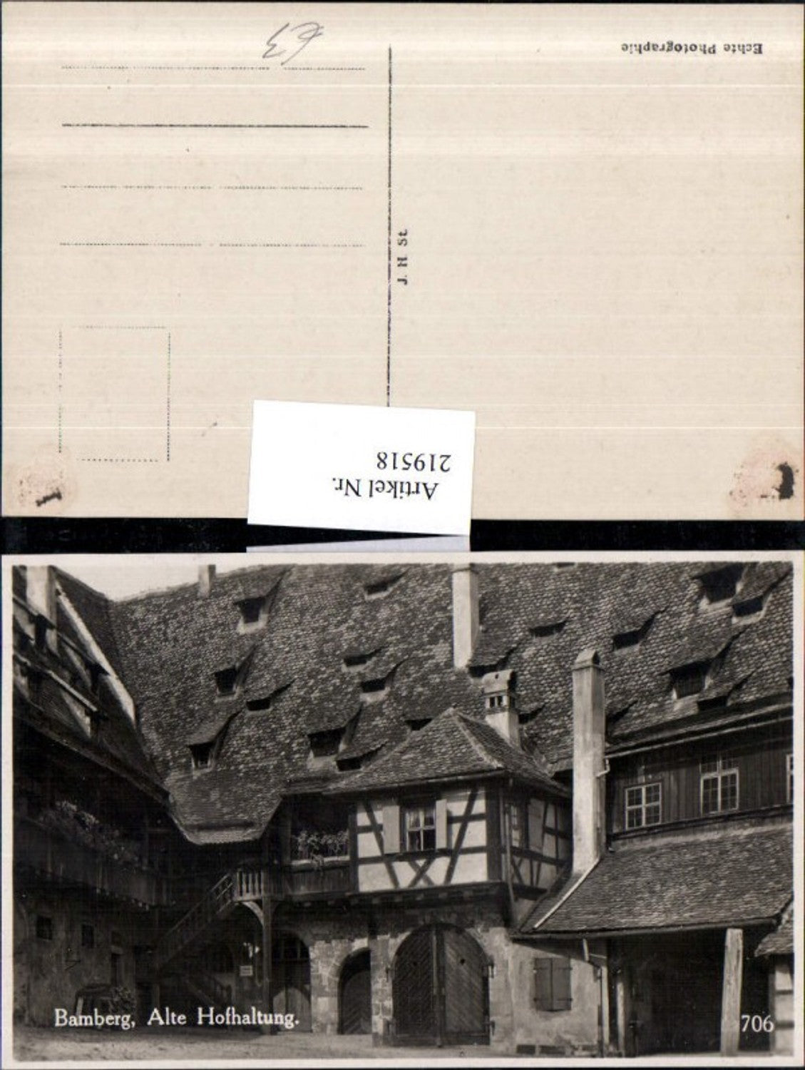 219518,Bamberg Alte Hofhaltung Hof