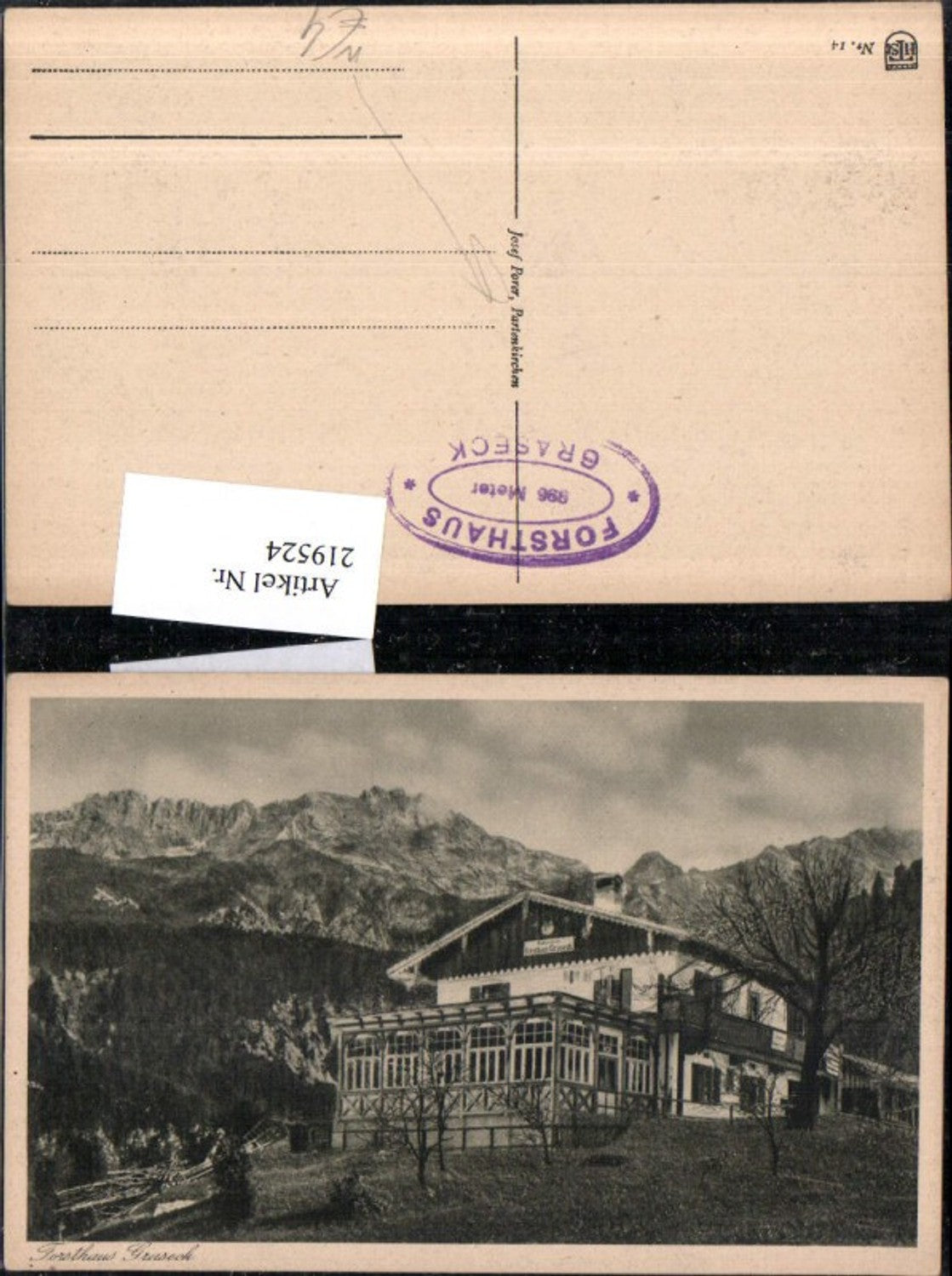 219524,Forsthaus Graseck b. Partenkirchen