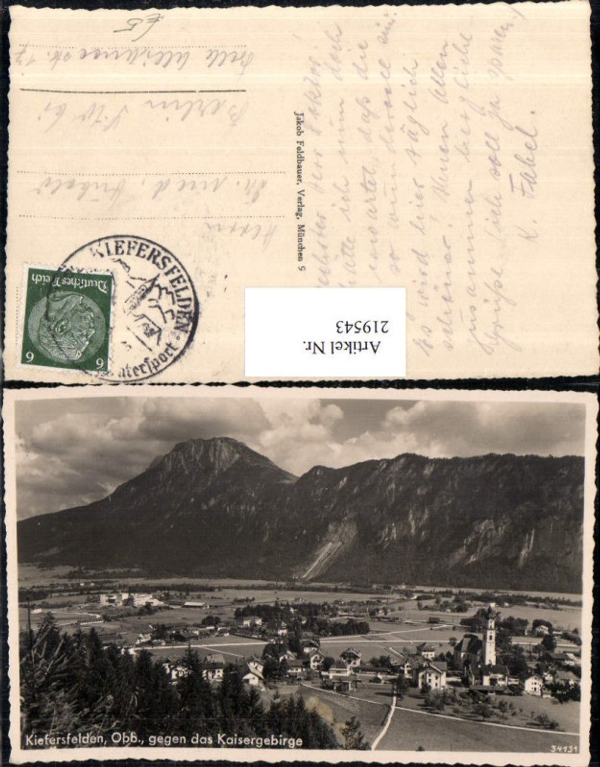 219543,Kiefersfelden Totale geg. d. Kaisergebirge