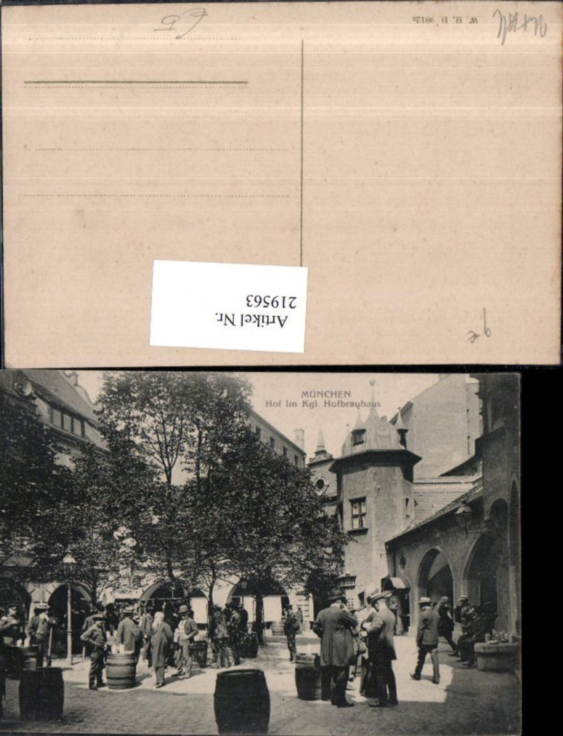 219563,München Hof im Königlichen Hofbrauhaus